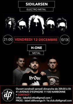 sidilarsen et h-one a narbonne