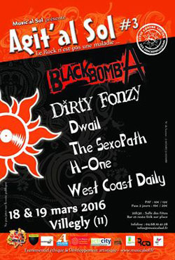 h-one sur l'affiche avec black bomb A au festival musical sol